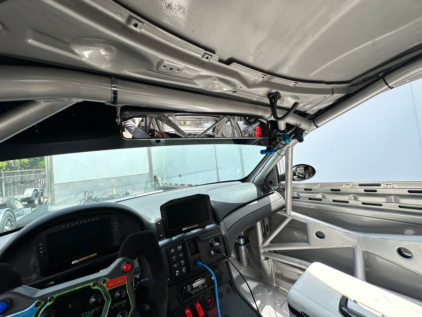 SuperCar Interior Rearview Mirror with STROM Mounts for 1.5" or 1.75" bar