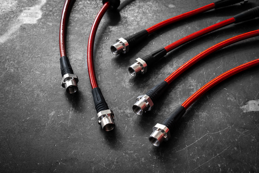 BMW E9X M3 / E8X 1M Stainless Steel Complete 6 Brake Line Kit - DOT Compliant