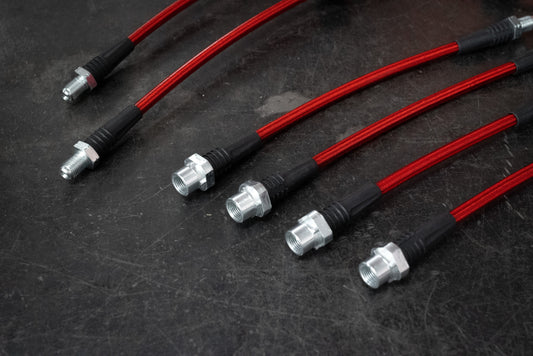 2008-2009 BMW E82 128i 135i Stainless Steel Complete 6 Brake Line Kit - DOT Compliant