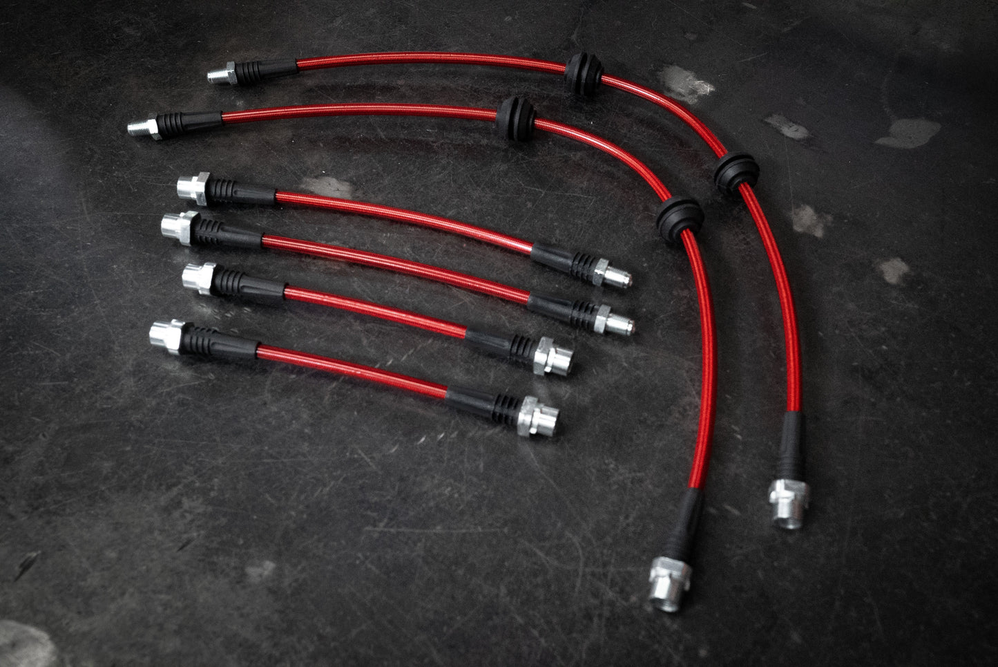 2008-2009 BMW E82 128i 135i Stainless Steel Complete 6 Brake Line Kit - DOT Compliant