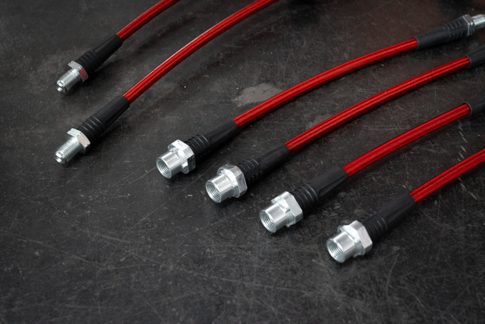 2009-2014 BMW LCI E82 128i 135i RWD Stainless Steel Complete 6 Brake Line Kit - DOT Compliant