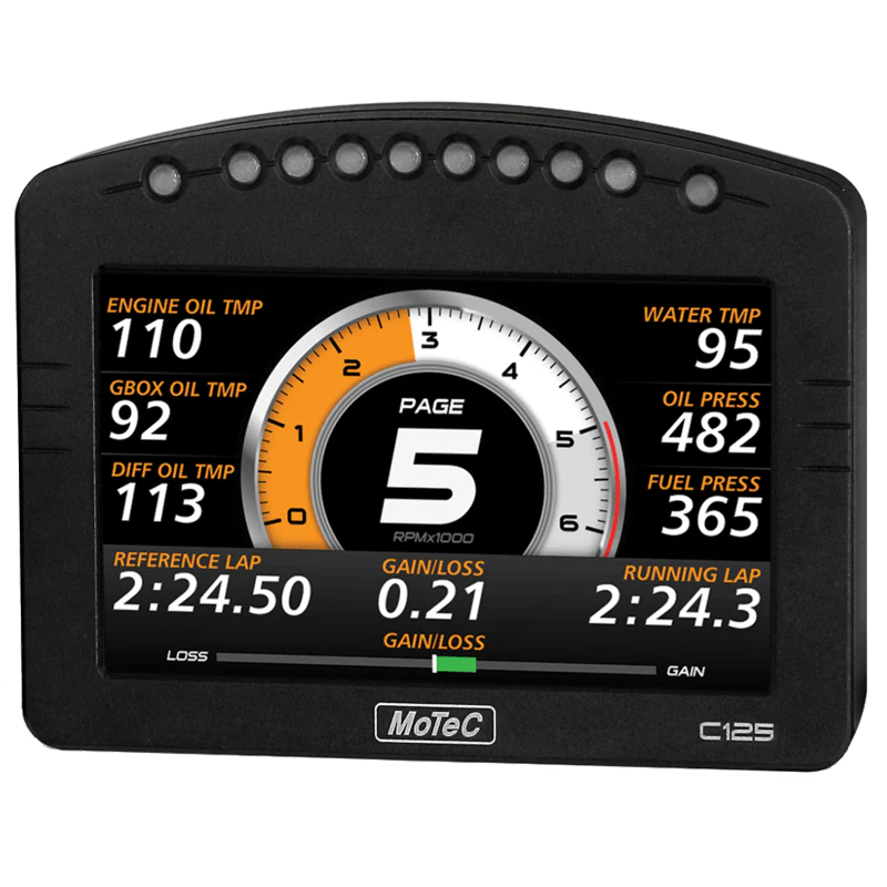 Motec C125 5" Color Display W/USB