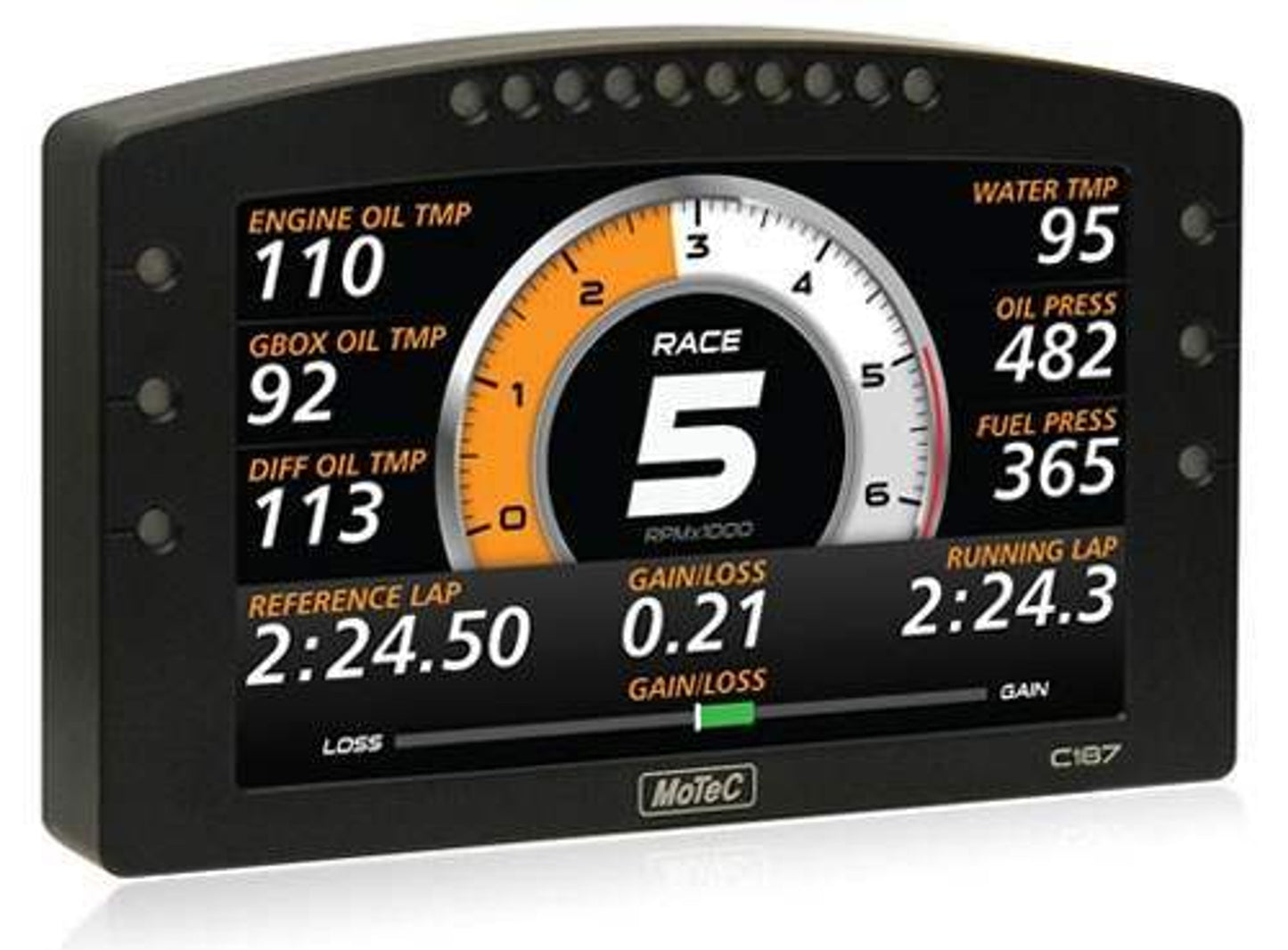 Motec C187 7" Color Display Logger w/USB