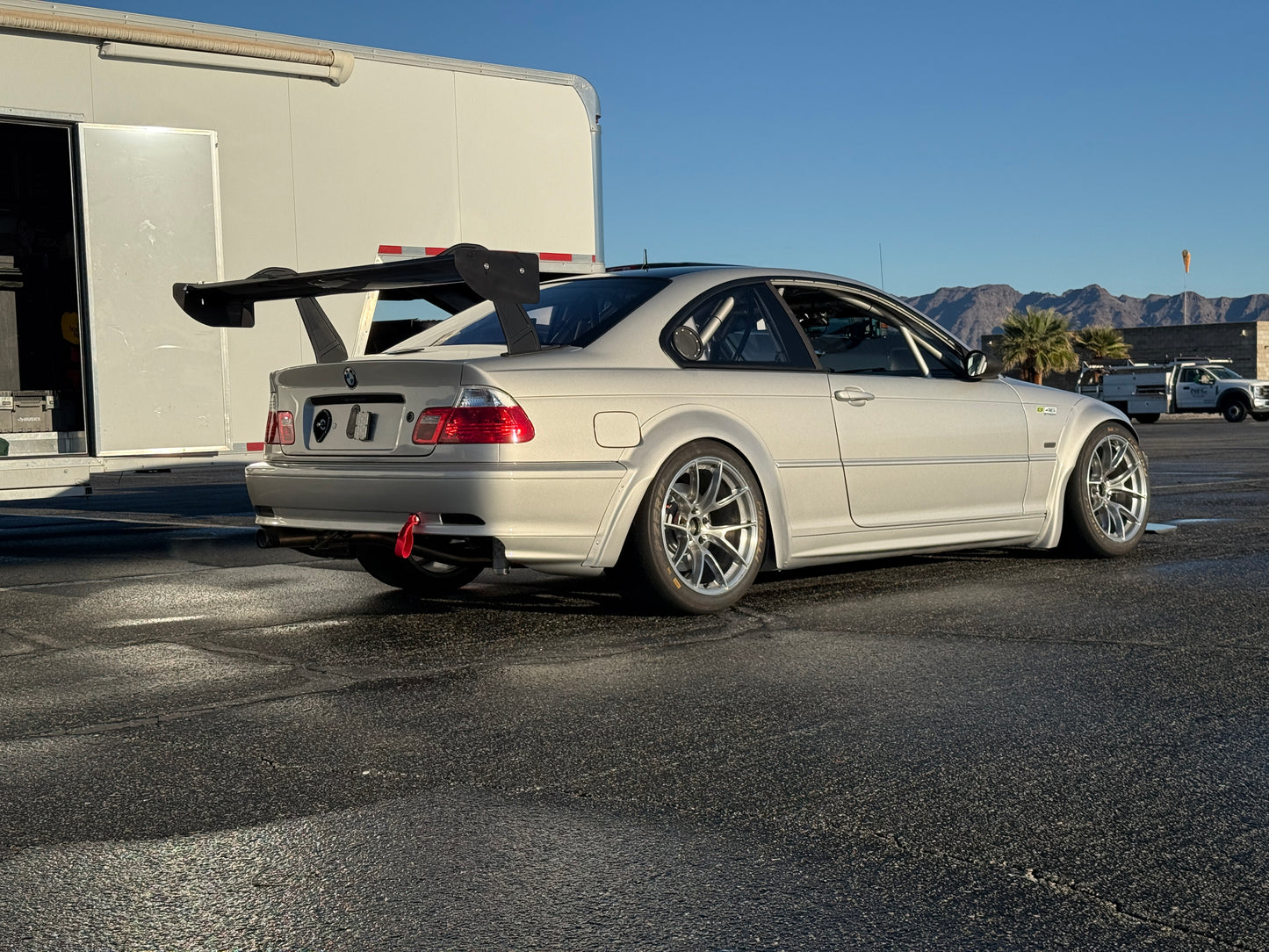 STROM E46 Swan Neck Carbon Wing Kit