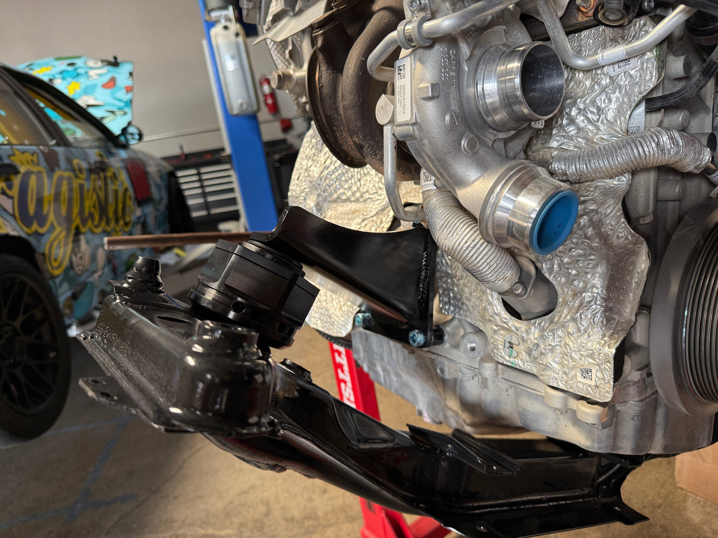 B48 into E36/E46 Engine Mount Brackets - Welded Steel