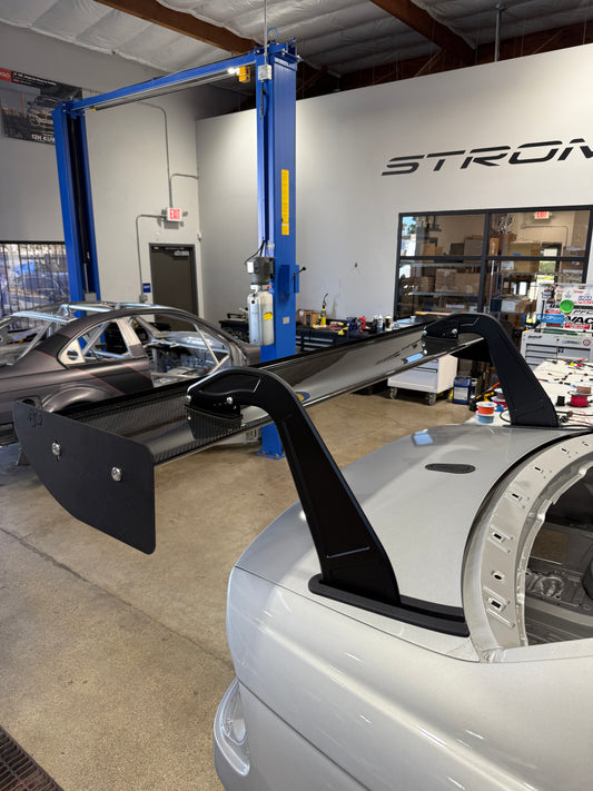 STROM E46 Swan Neck Carbon Wing Kit