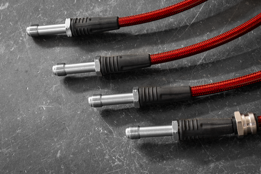 E46 (Non-M) Stainless Steel Complete 4 Brake Line Kit - DOT Compliant