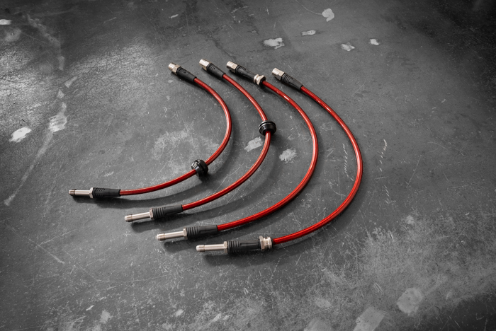 E46 (Non-M) Stainless Steel Complete 4 Brake Line Kit - DOT Compliant