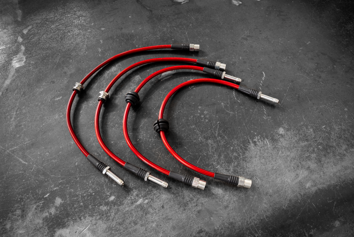E46 M3 Stainless Steel Complete 4 Brake Line Kit - DOT Compliant