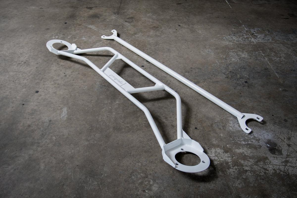 E36 Front and Rear Strut Bar Package combo - E36 M3, 328i, 328 compatible