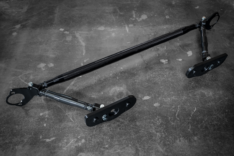 LTW Carbon Fiber E46 Modular 3 Piece Rear Strut Bar - 316, 318, 320, 323, 325, 328, 330, M3