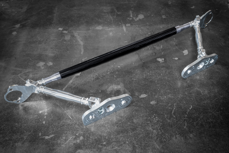 LTW Carbon Fiber E46 Modular 3 Piece Rear Strut Bar - 316, 318, 320, 323, 325, 328, 330, M3