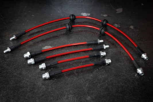 2008-2009 BMW E82 128i 135i Stainless Steel Complete 6 Brake Line Kit - DOT Compliant