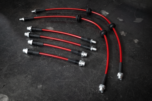 2009-2014 BMW LCI E82 128i 135i RWD Stainless Steel Complete 6 Brake Line Kit - DOT Compliant