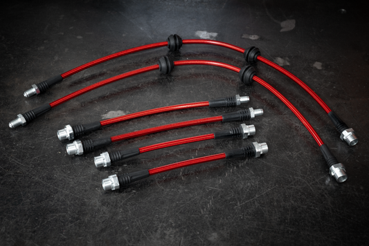 2009-2014 BMW LCI E82 128i 135i RWD Stainless Steel Complete 6 Brake Line Kit - DOT Compliant